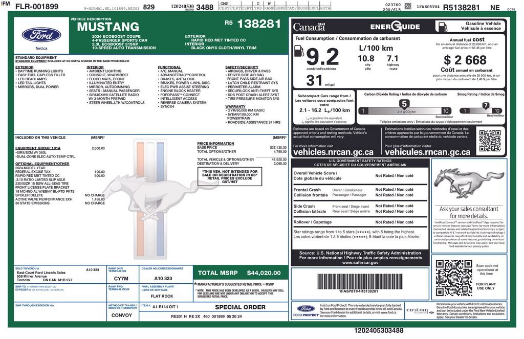 Used 2024 Ford Mustang Coupe RWD image 10