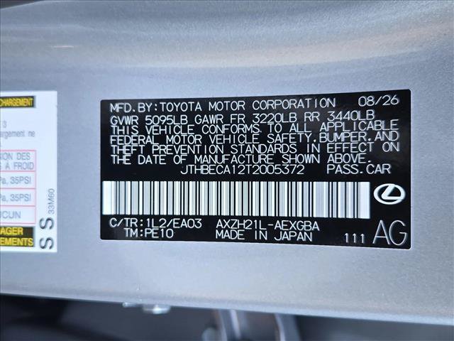 New 2026 Lexus ES 350h w/ Cold Area Package FWD image 17