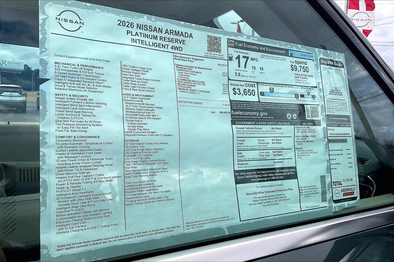 New 2026 Nissan Armada Platinum Reserve image 15