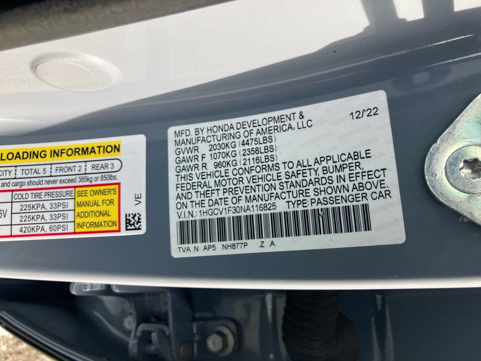 Certified 2022 Honda Accord Sport image 35