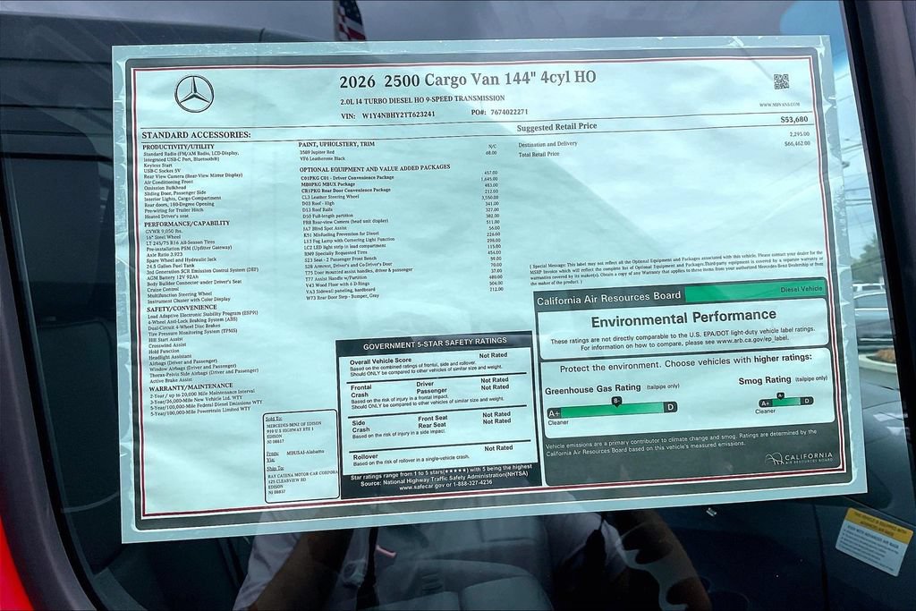 New 2026 Mercedes-Benz Sprinter 2500 image 10