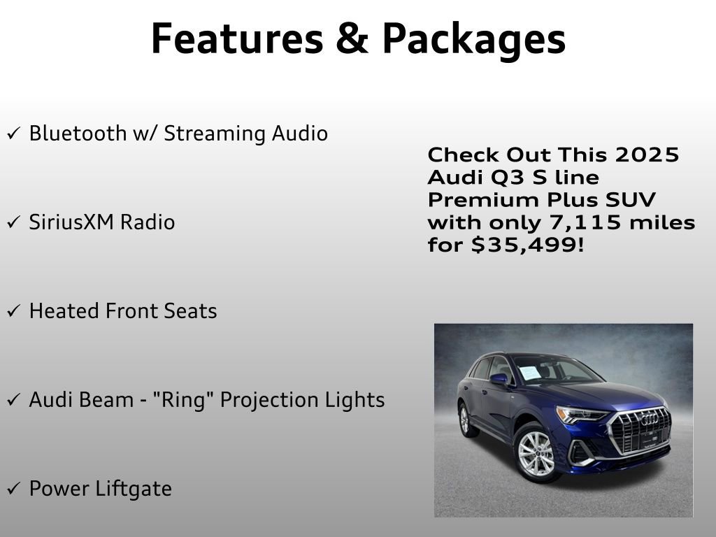 Certified 2025 Audi Q3 2.0T Premium Plus w/ Premium Plus Package AWD/4WD image 12