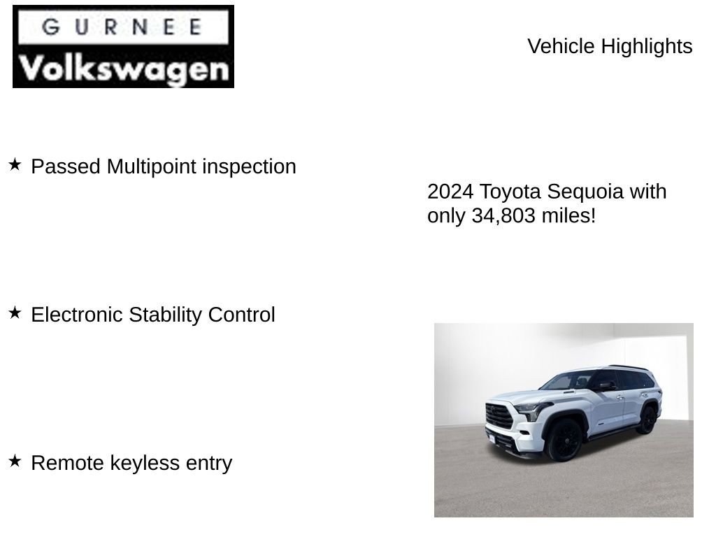 Used 2024 Toyota Sequoia Limited w/ Nightshade Package image 8