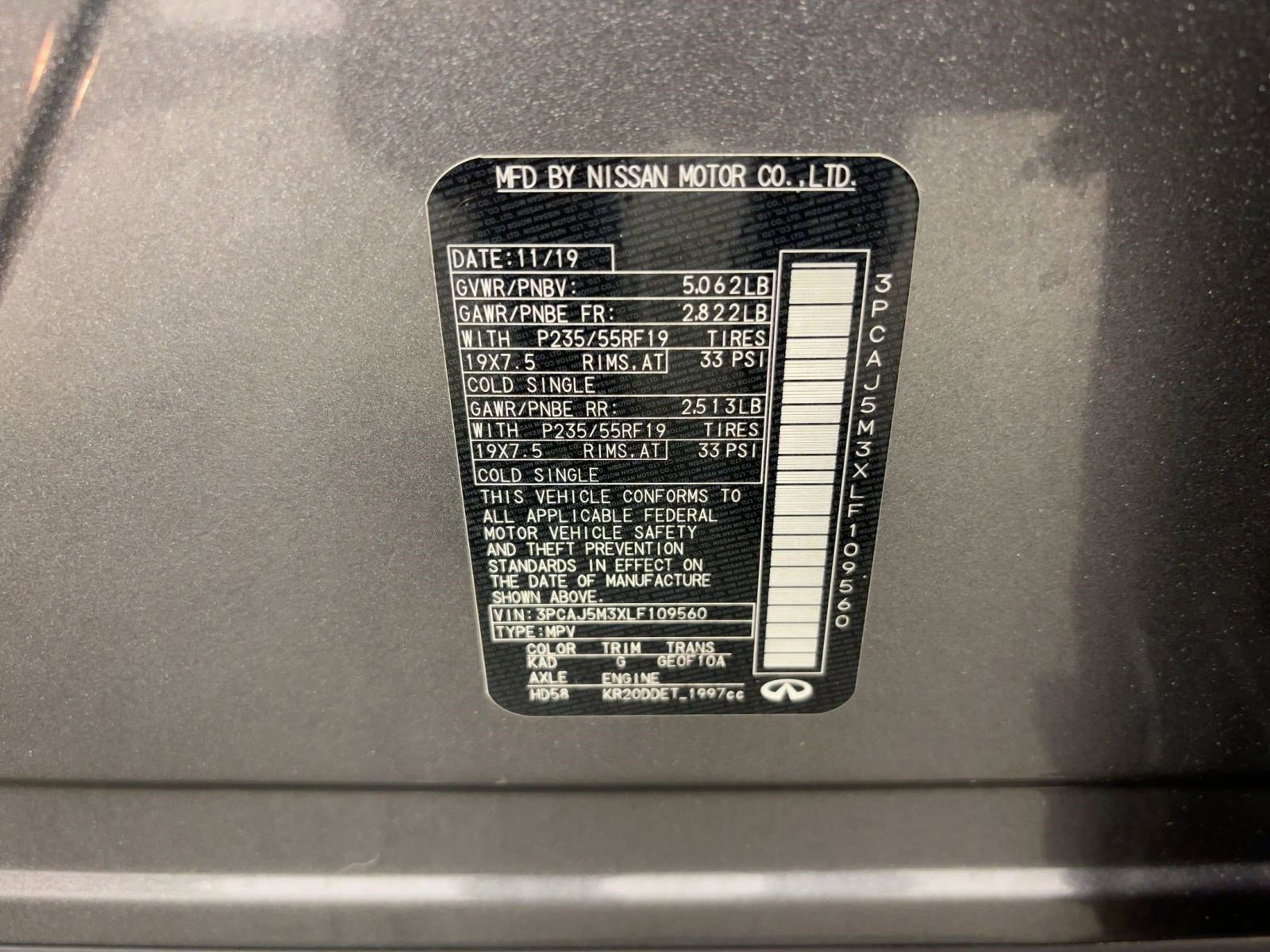 Used 2020 INFINITI QX50 Essential w/ Edition 30 Package image 19