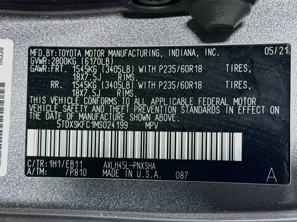 Certified 2021 Toyota Sienna XSE AWD/4WD image 39