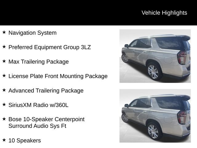 Certified 2022 Chevrolet Tahoe High Country w/ Max Trailering Package AWD/4WD image 8