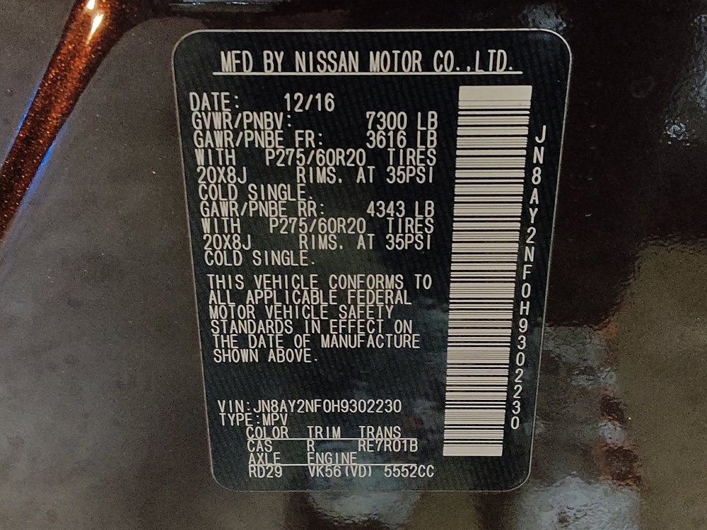 Used 2017 Nissan Armada Platinum w/ Captain Seat Package image 33