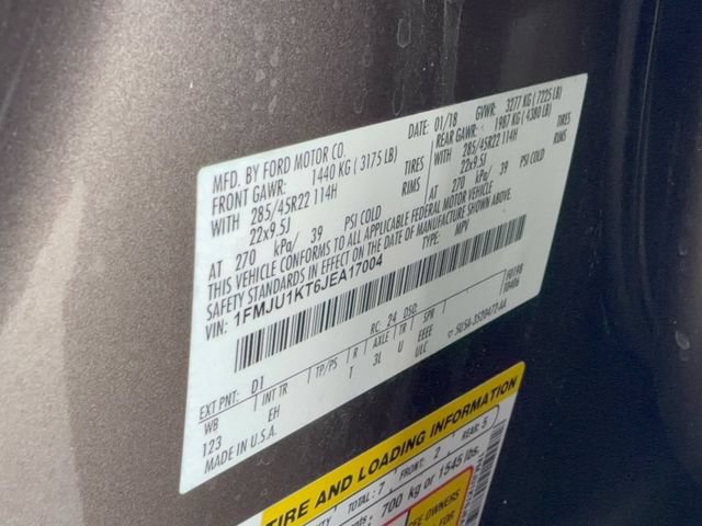 Used 2018 Ford Expedition Limited w/ Equipment Group 302A RWD image 33