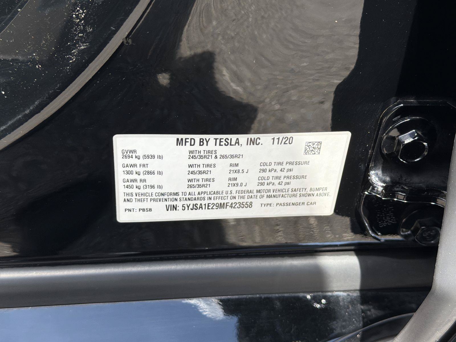 Used 2021 Tesla Model S Long Range Plus AWD/4WD image 33