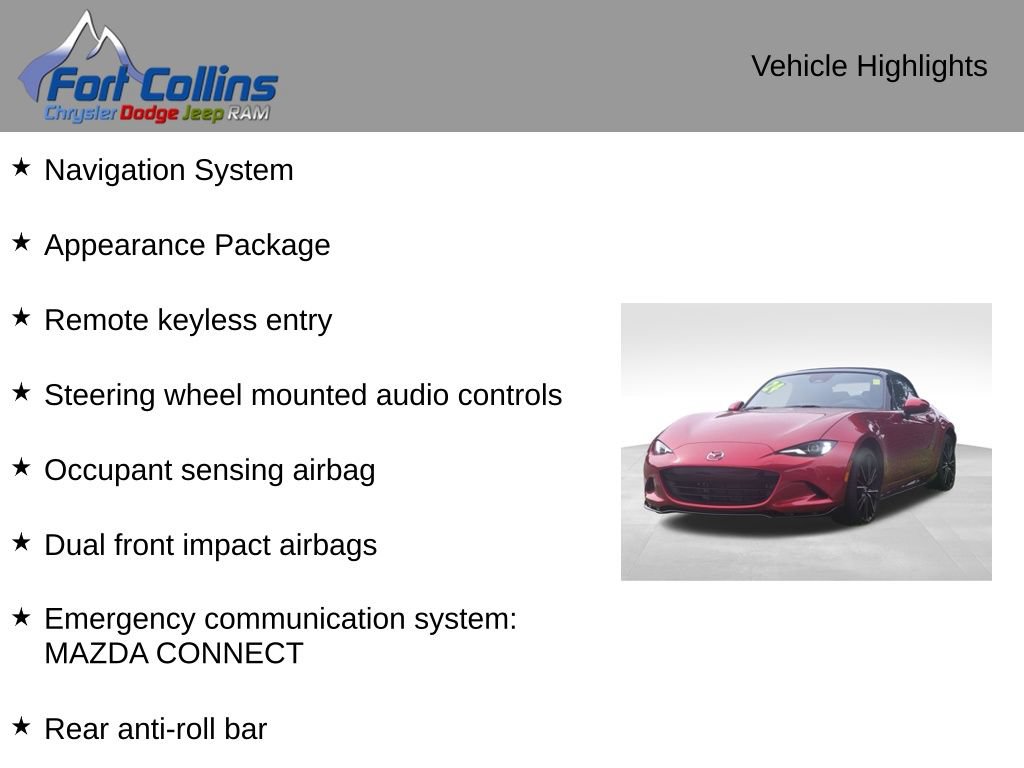 Used 2024 MAZDA MX-5 Miata Grand Touring w/ Appearance Package RWD image 4