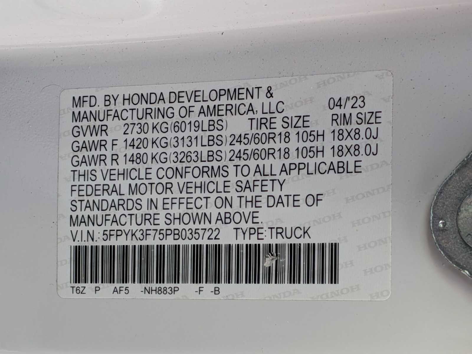 Certified 2023 Honda Ridgeline RTL-E image 36