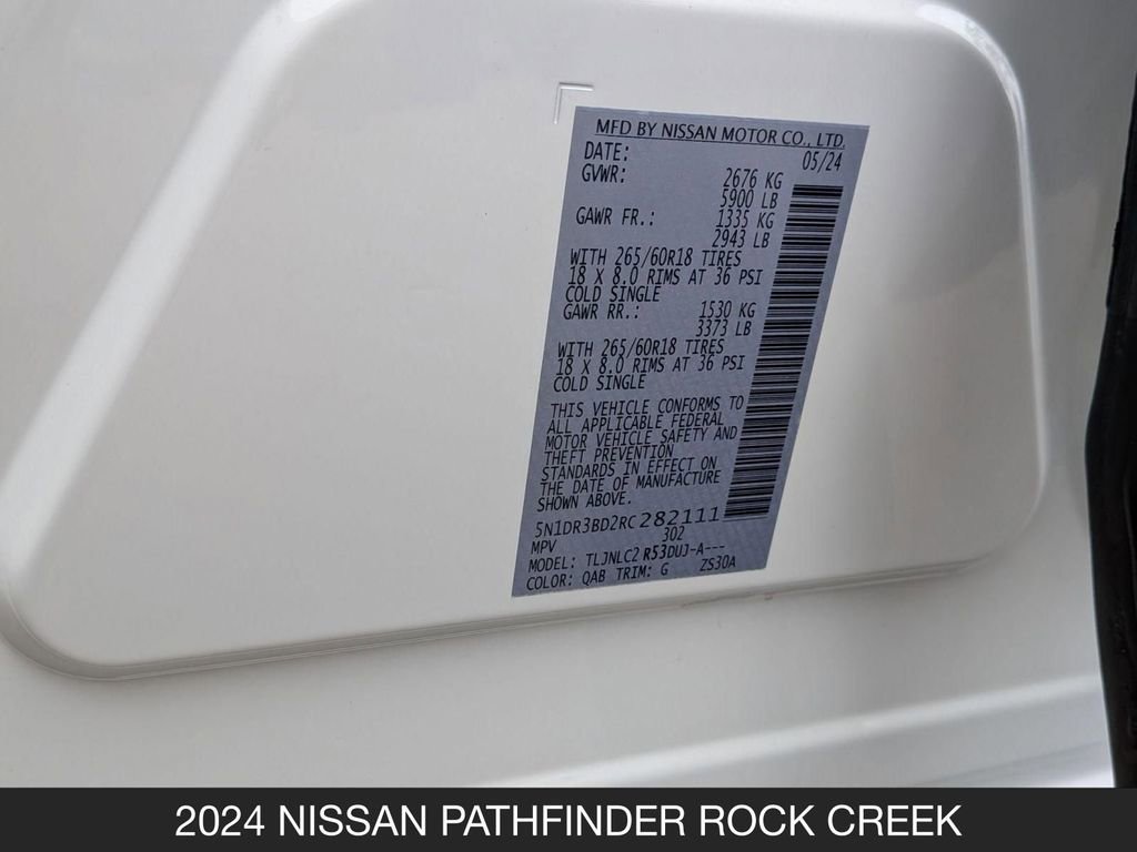 Certified 2024 Nissan Pathfinder Rock Creek AWD/4WD image 26