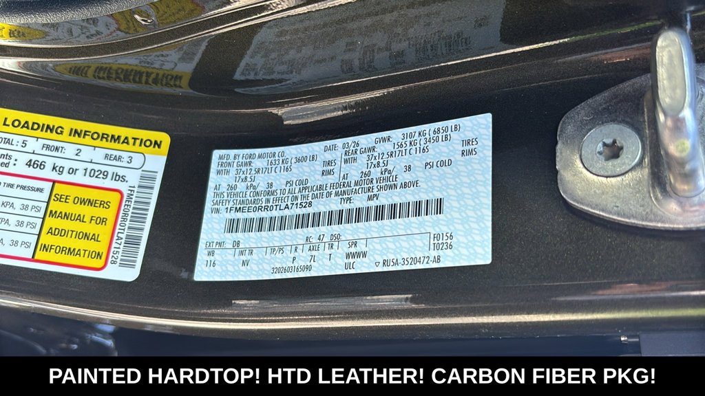 New 2026 Ford Bronco Raptor w/ Interior Carbon Fiber Pack AWD/4WD image 35