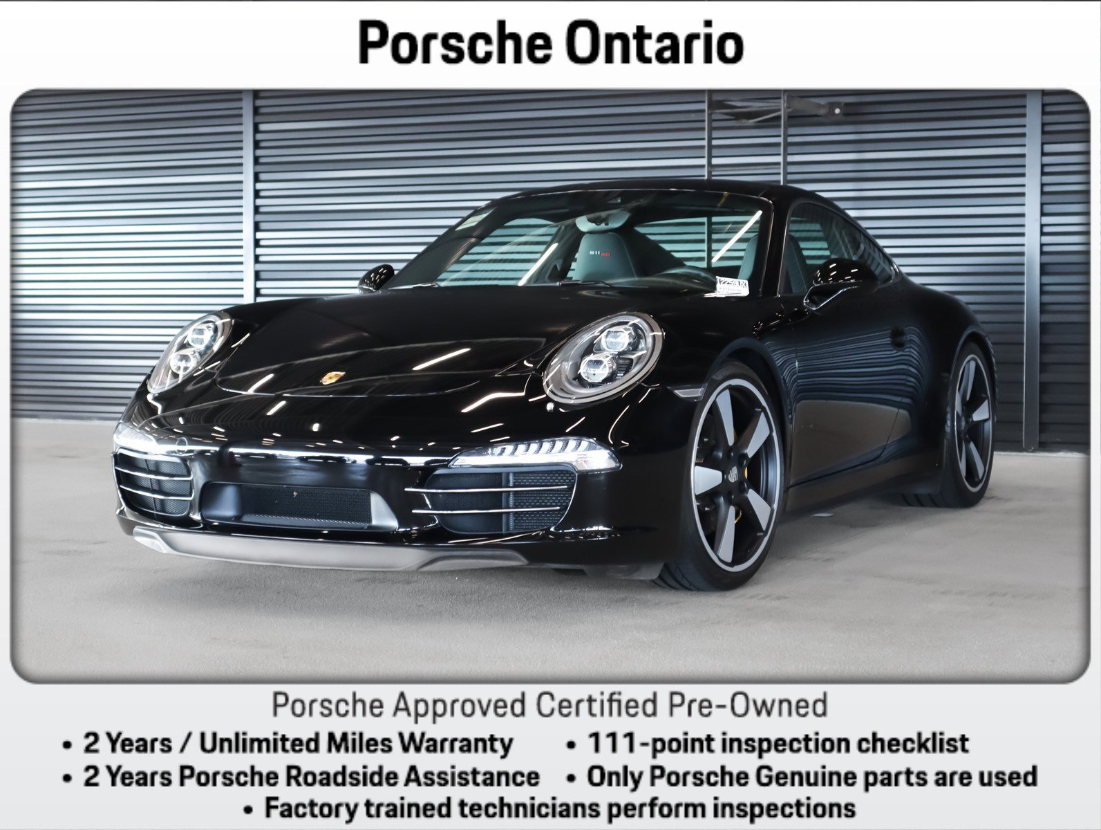 Certified 2014 Porsche 911 50th Anniversary Edition