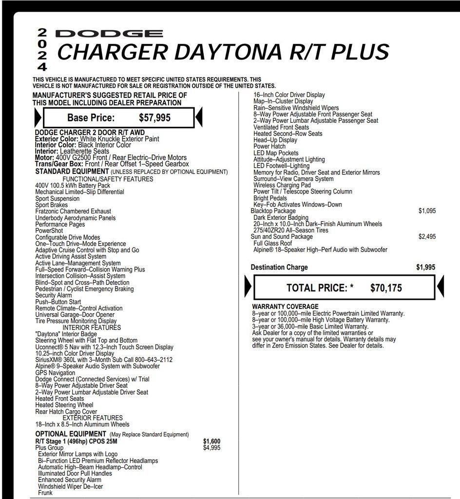 Used 2024 Dodge Charger Daytona R/T w/ Plus Group AWD/4WD image 32