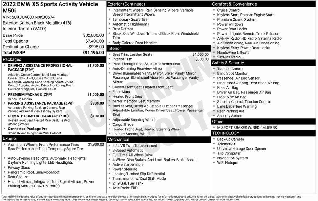 Certified 2022 BMW X5 M50i image 8