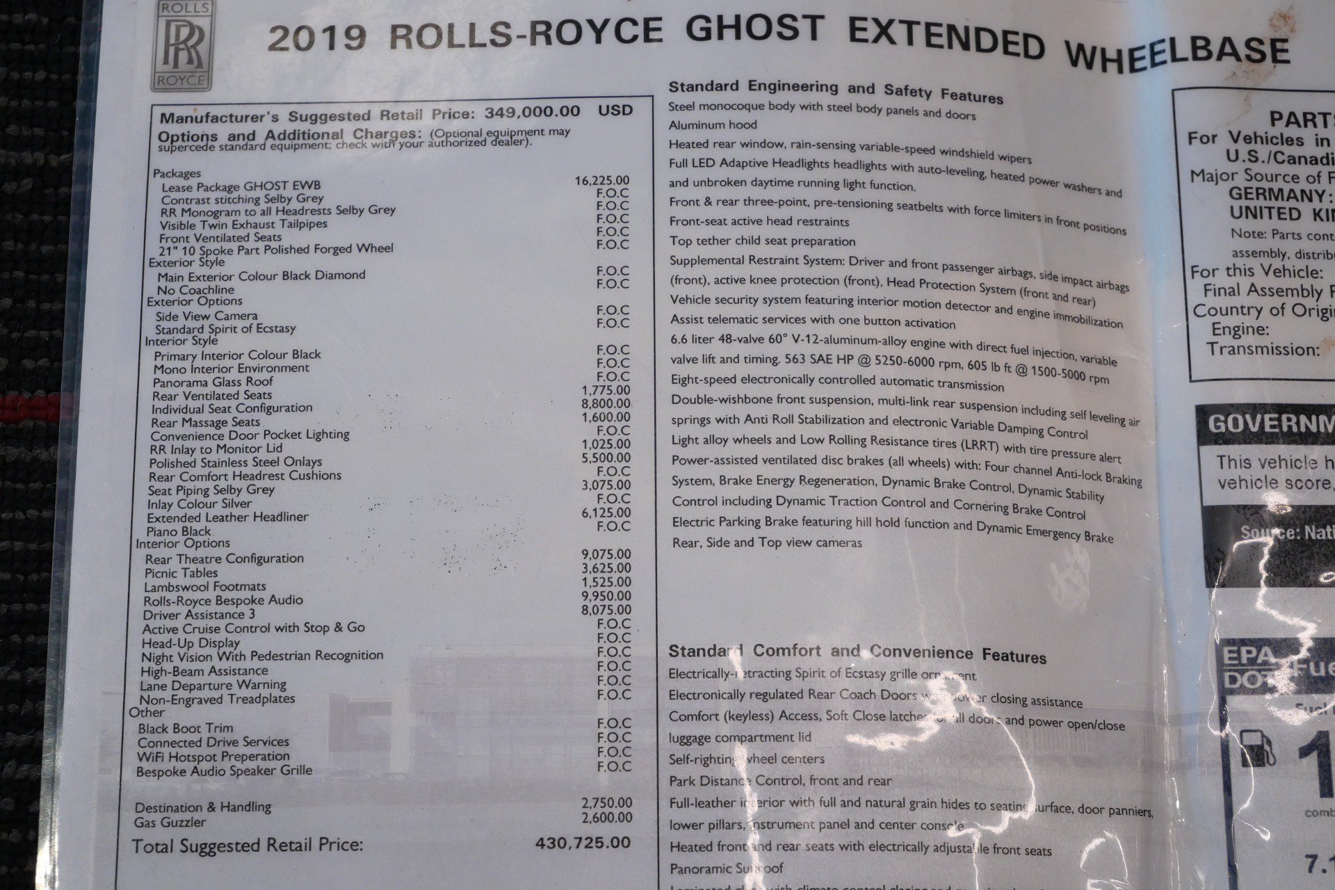 Used 2019 Rolls-Royce Ghost Extended Wheelbase RWD image 24