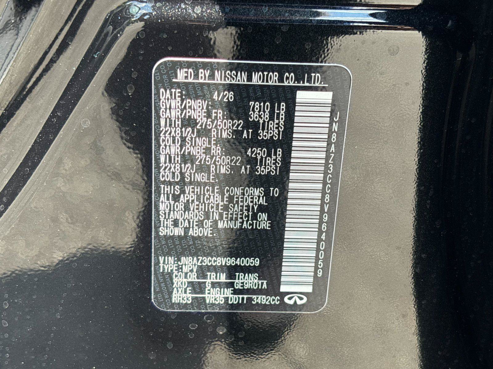 New 2027 INFINITI QX80 Autograph AWD/4WD image 12