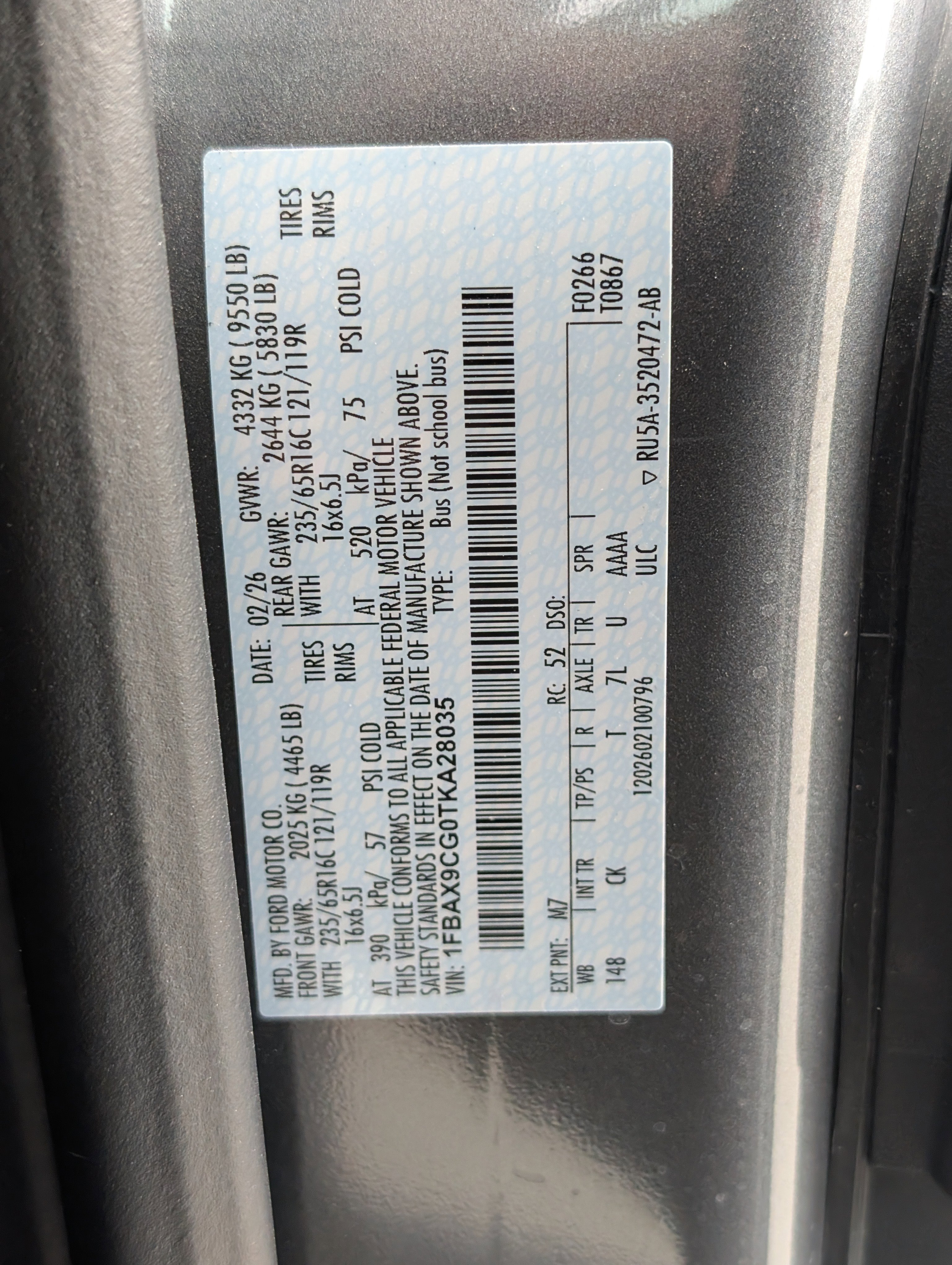 New 2026 Ford Transit 350 XLT AWD/4WD image 26