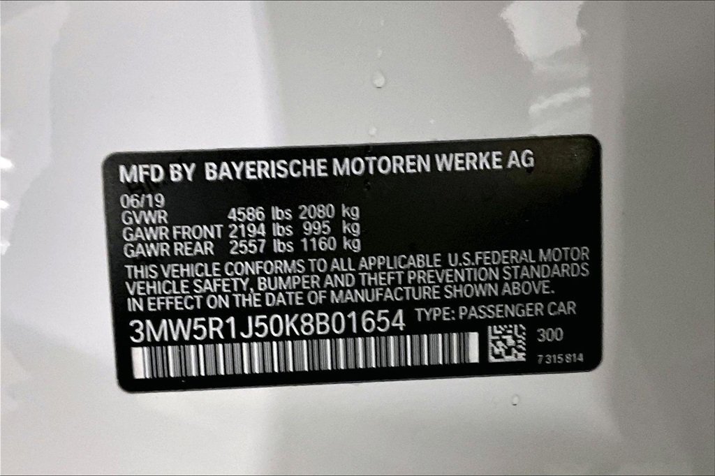 Used 2019 BMW 330i Sedan w/ Driving Assistance Package image 17