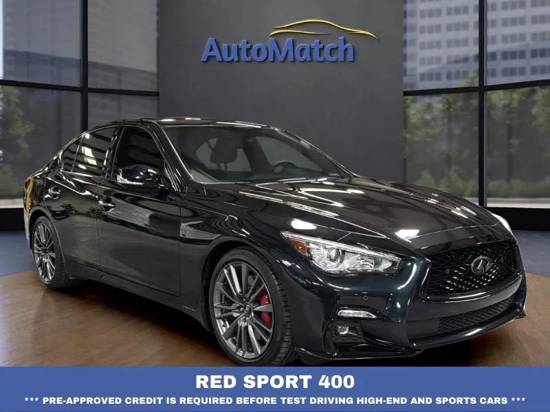 Used 2024 INFINITI Q50 Red Sport 400 w/ Black Opal Edition