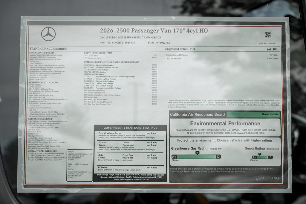 New 2026 Mercedes-Benz Sprinter 2500 image 27