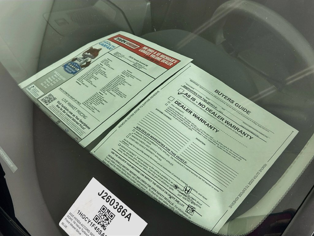 Used 2025 Honda Accord SE image 13