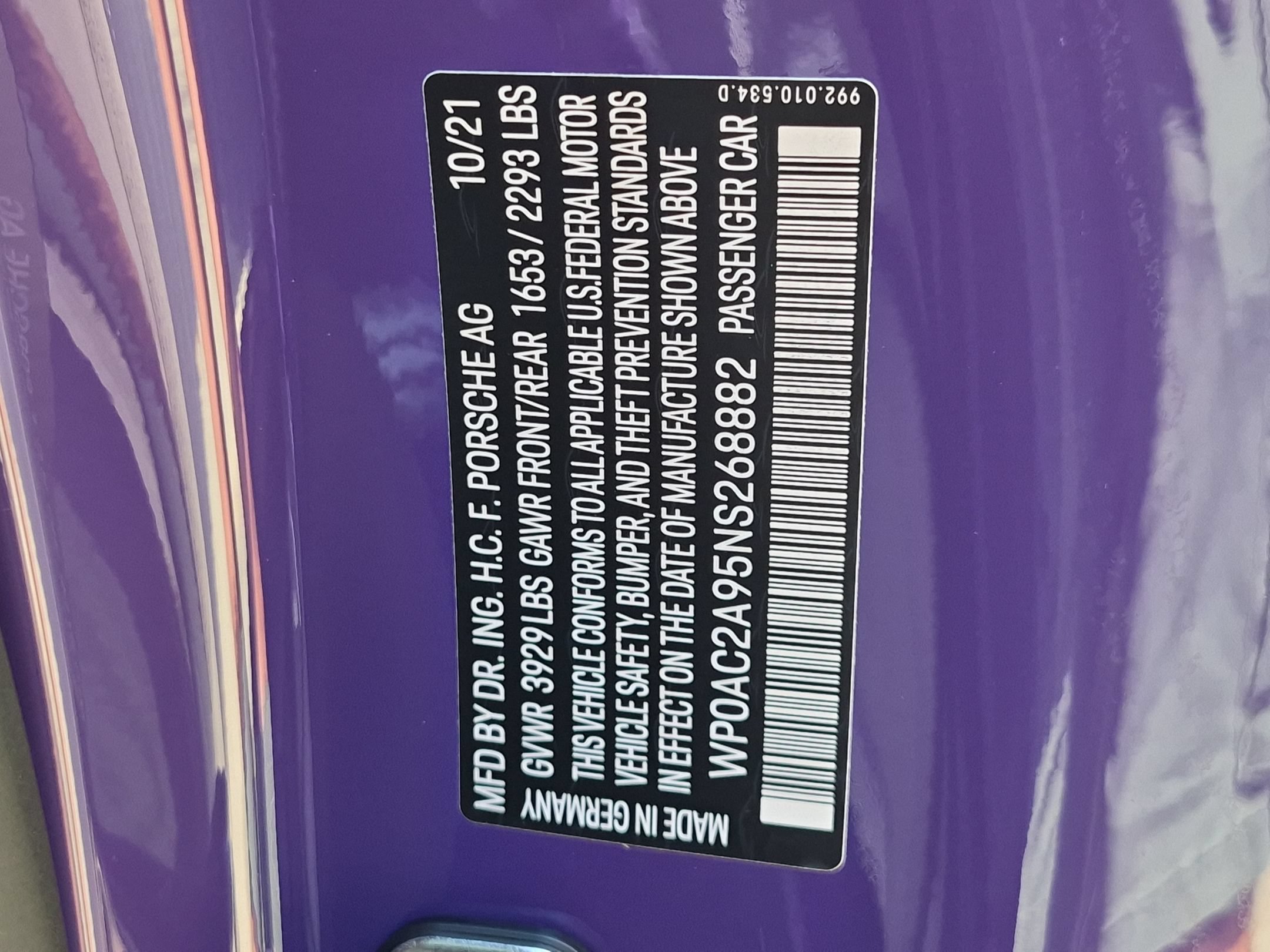 Certified 2022 Porsche 911 GT3 RWD image 35