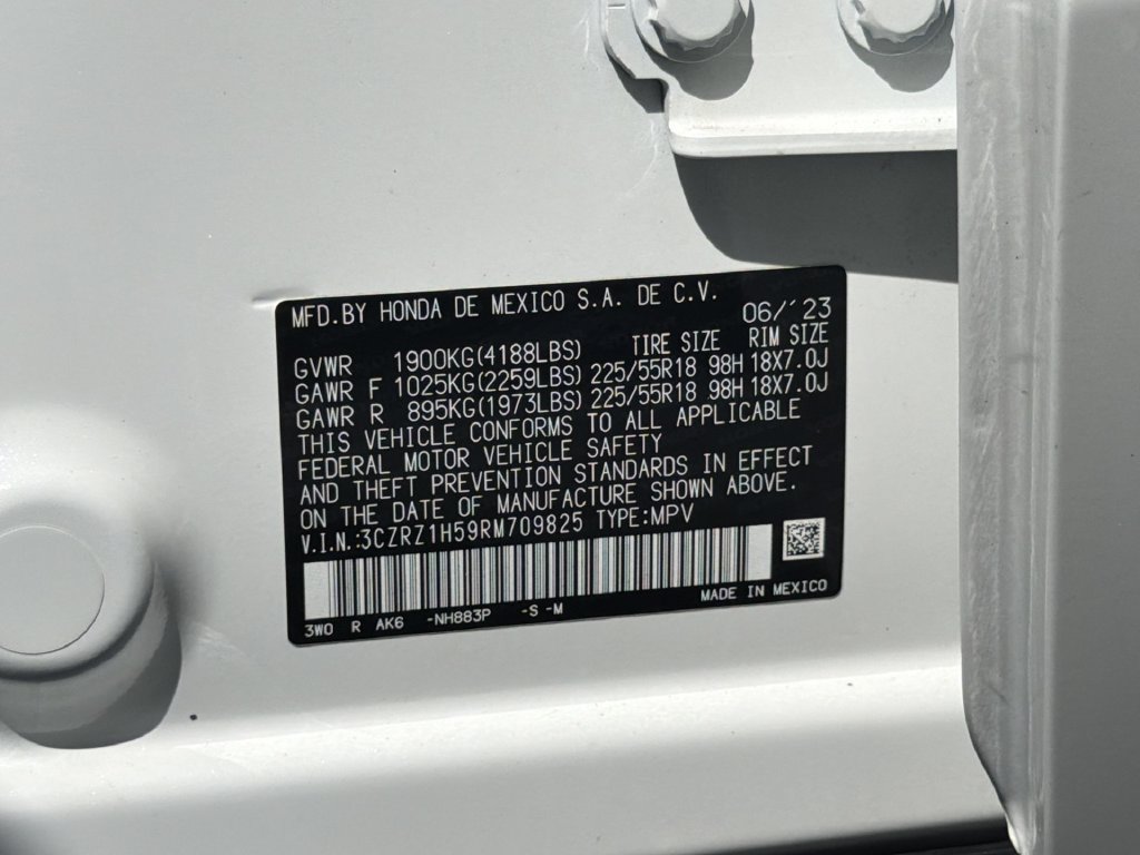 Certified 2024 Honda HR-V Sport image 55