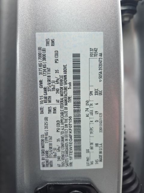 Used 2015 Ford F150 Lariat w/ Equipment Group 502A Luxury image 18