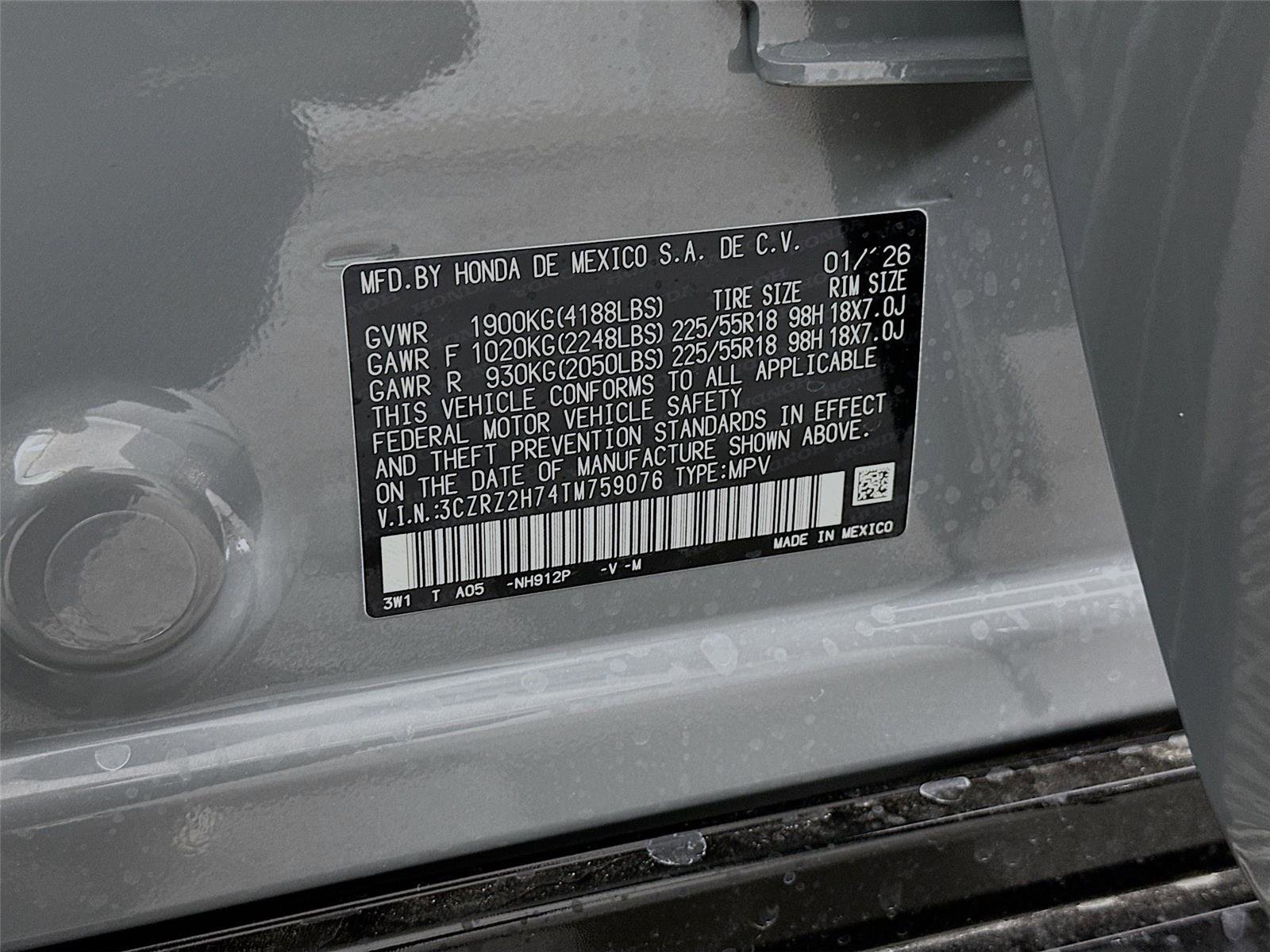 New 2026 Honda HR-V EX-L image 29