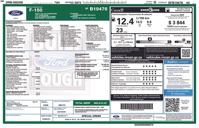 Used 2025 Ford F150 Lariat w/ Equipment Group 502A High AWD/4WD image 13