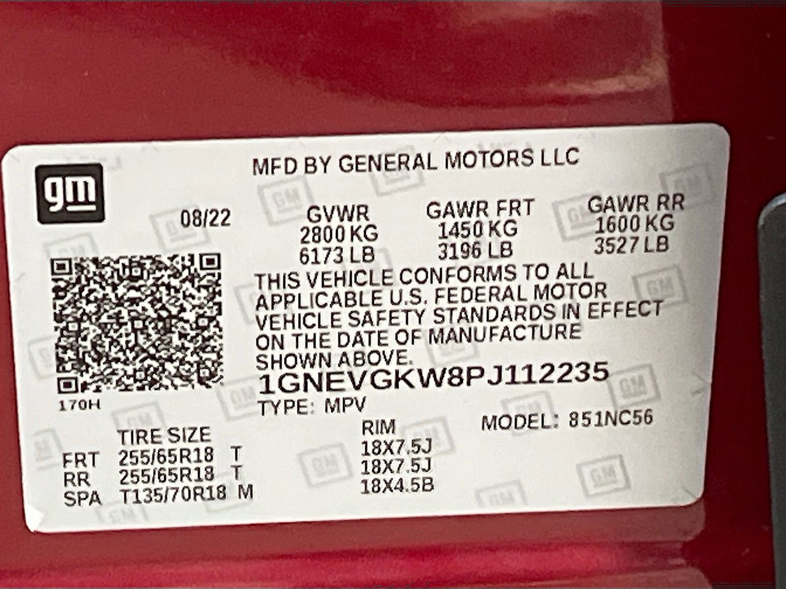 Used 2023 Chevrolet Traverse LT w/ Rear Camera Mirror Package image 32