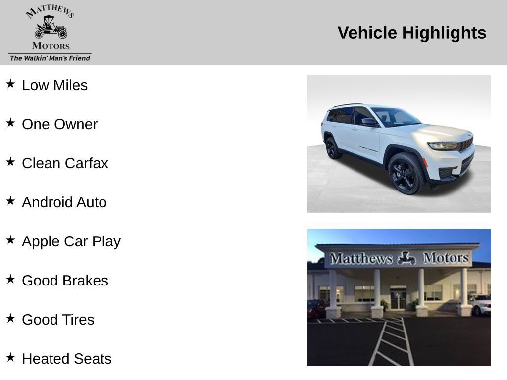 Used 2023 Jeep Grand Cherokee L Laredo AWD/4WD image 12