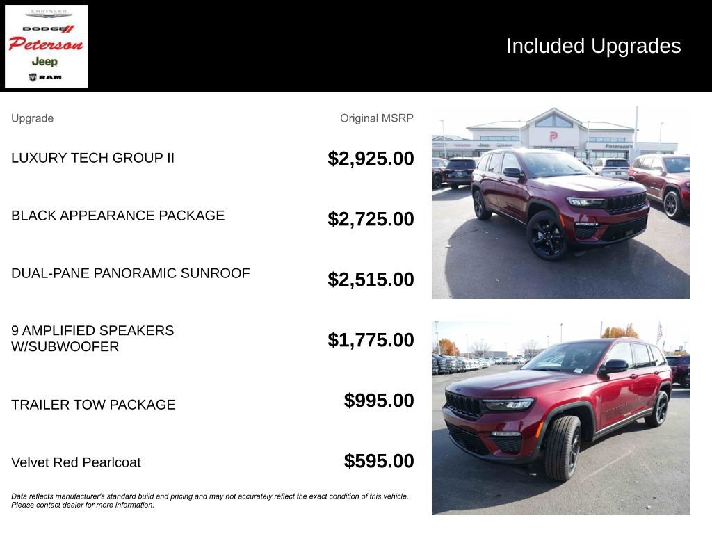 New 2025 Jeep Grand Cherokee Limited w/ Luxury Tech Group II image 13