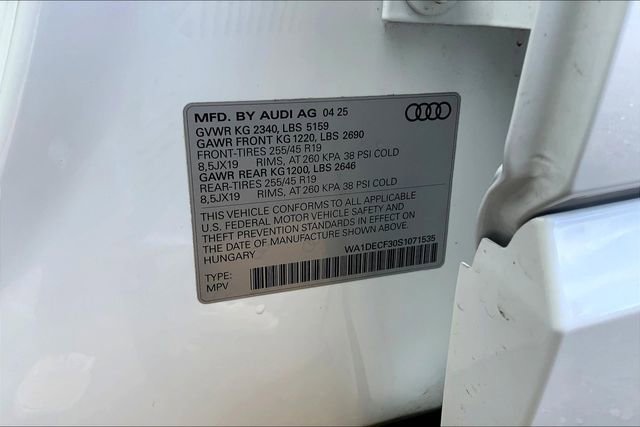 Certified 2025 Audi Q3 2.0T Premium w/ Convenience Package image 34