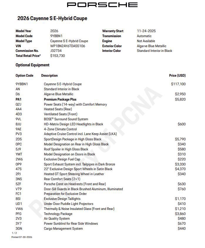 Certified 2026 Porsche Cayenne S AWD/4WD image 6