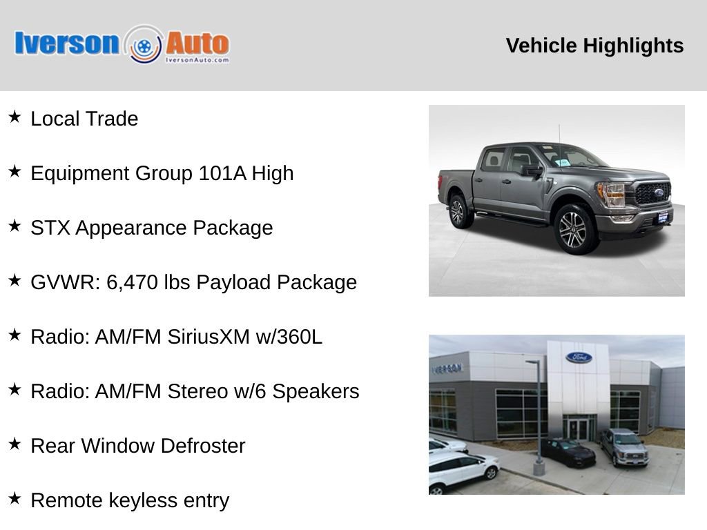 Used 2022 Ford F150 XL w/ STX Appearance Package image 2