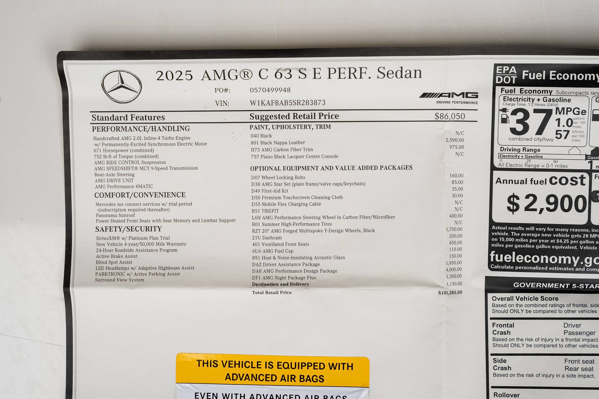 Used 2025 Mercedes-Benz C 36 AMG S image 87