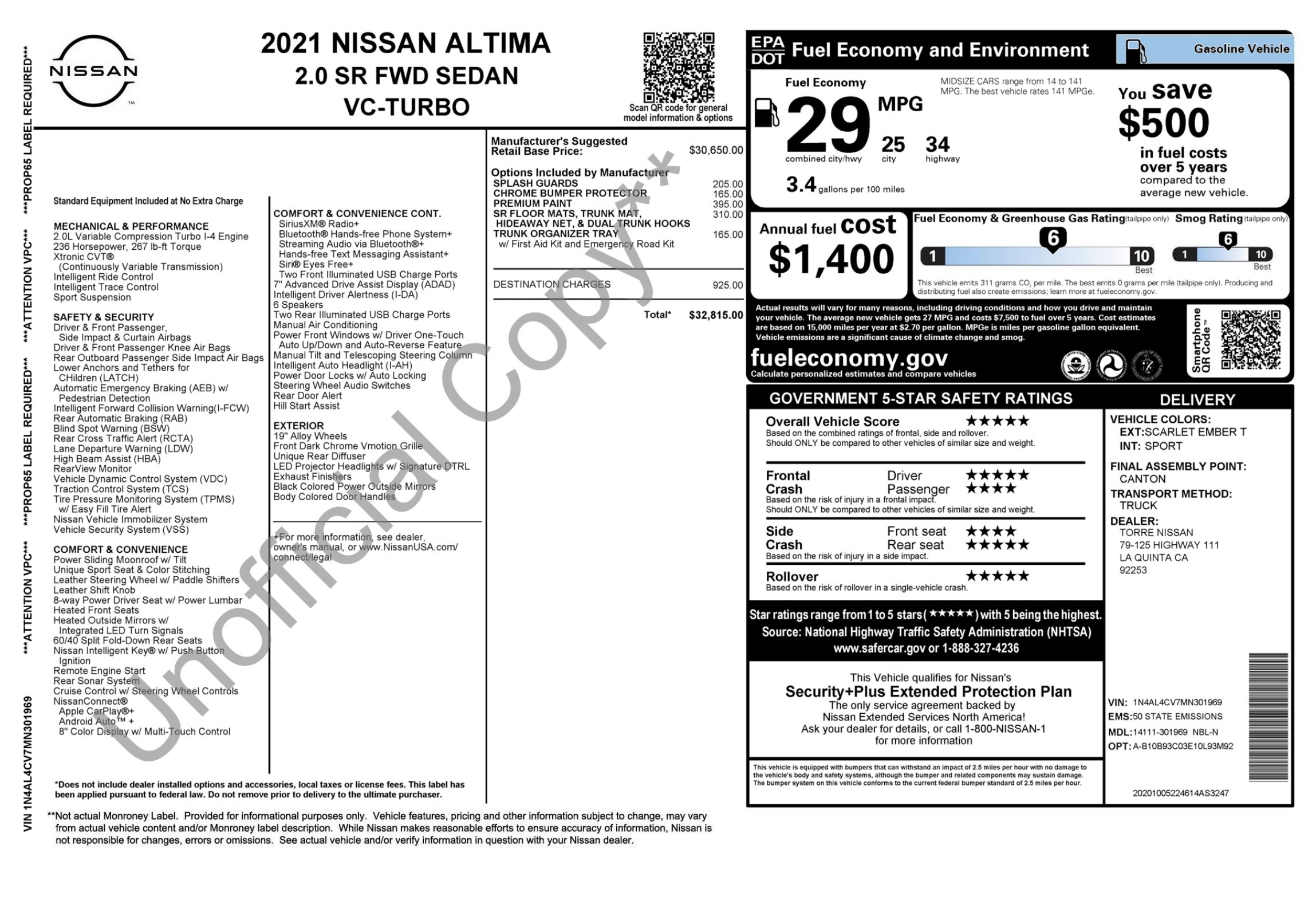 Used 2021 Nissan Altima 2.0 SR FWD image 13