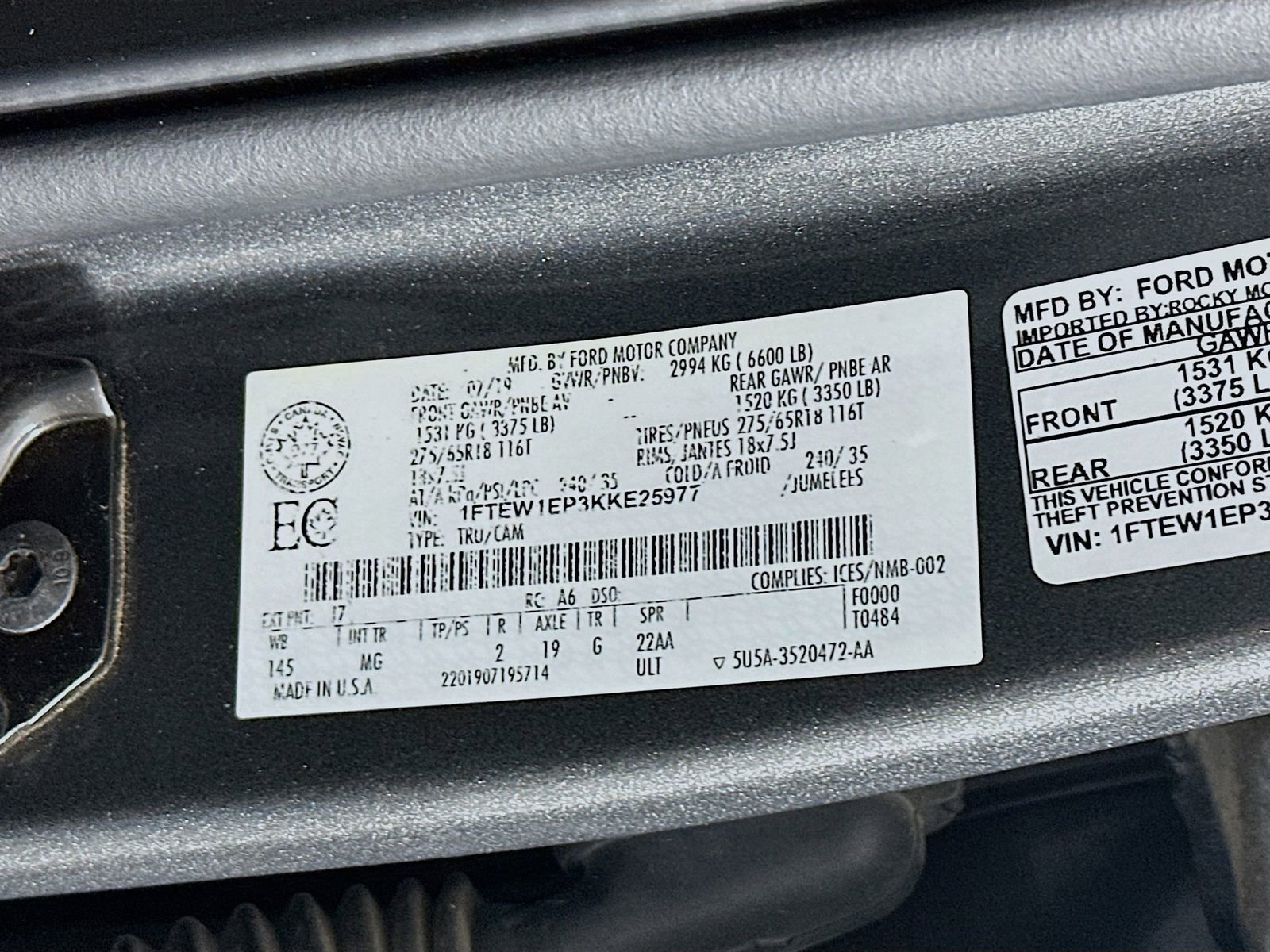Used 2019 Ford F150 XLT w/ XTR Package image 32