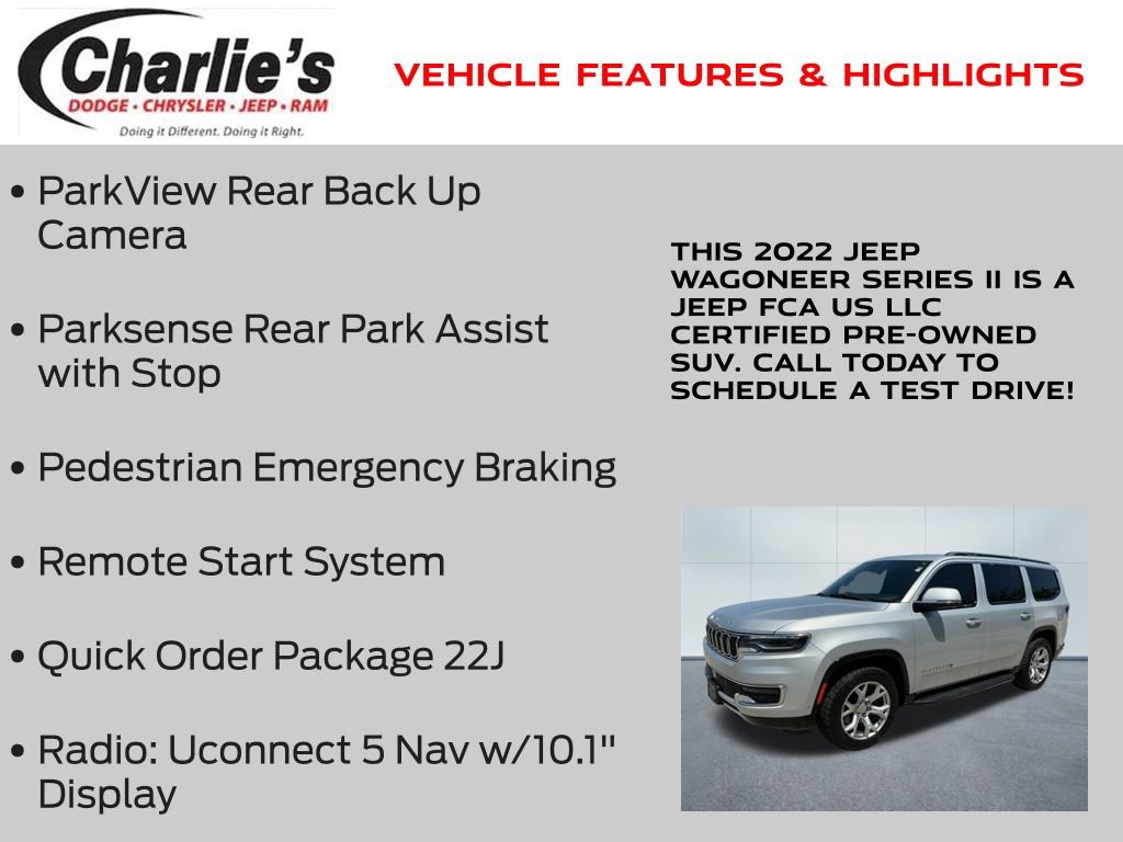 Used 2022 Jeep Wagoneer Series II AWD/4WD image 13