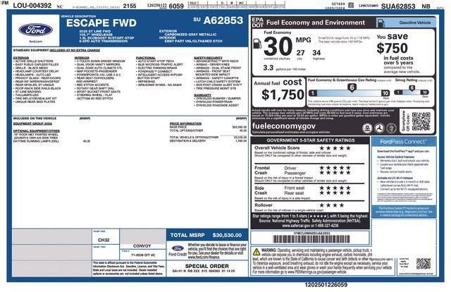 Used 2025 Ford Escape ST-Line image 6