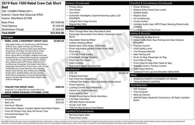 Used 2019 RAM 1500 Rebel w/ Rebel Level 2 Equipment Group image 5