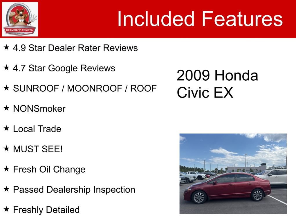 Used 2009 Honda Civic EX image 5