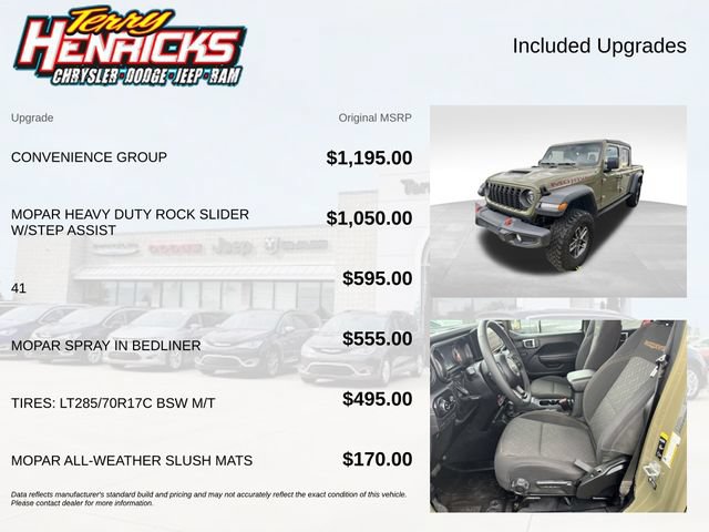 Used 2025 Jeep Gladiator Mojave w/ Convenience Group AWD/4WD image 8