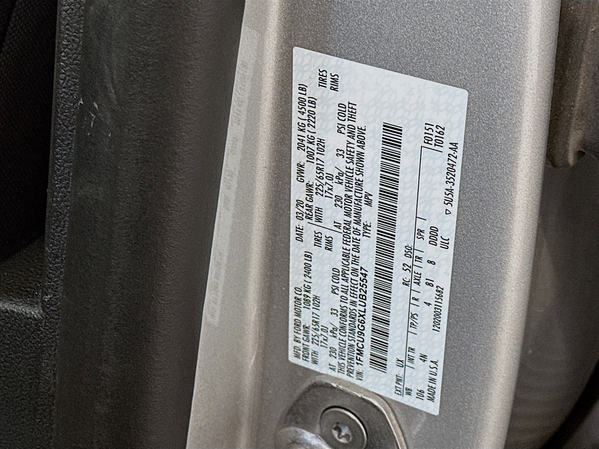 Used 2020 Ford Escape SE image 12