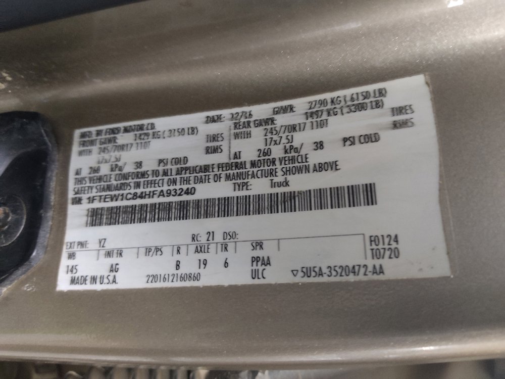 Used 2017 Ford F150 XL w/ Equipment Group 101A Mid RWD image 33