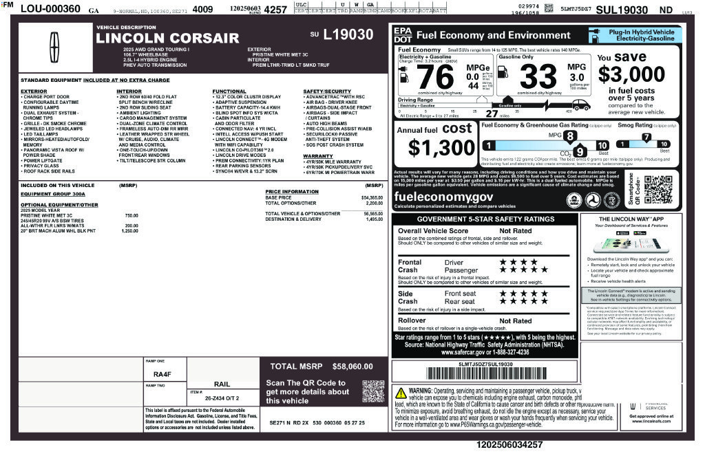 Certified 2025 Lincoln Corsair Grand Touring AWD/4WD image 35