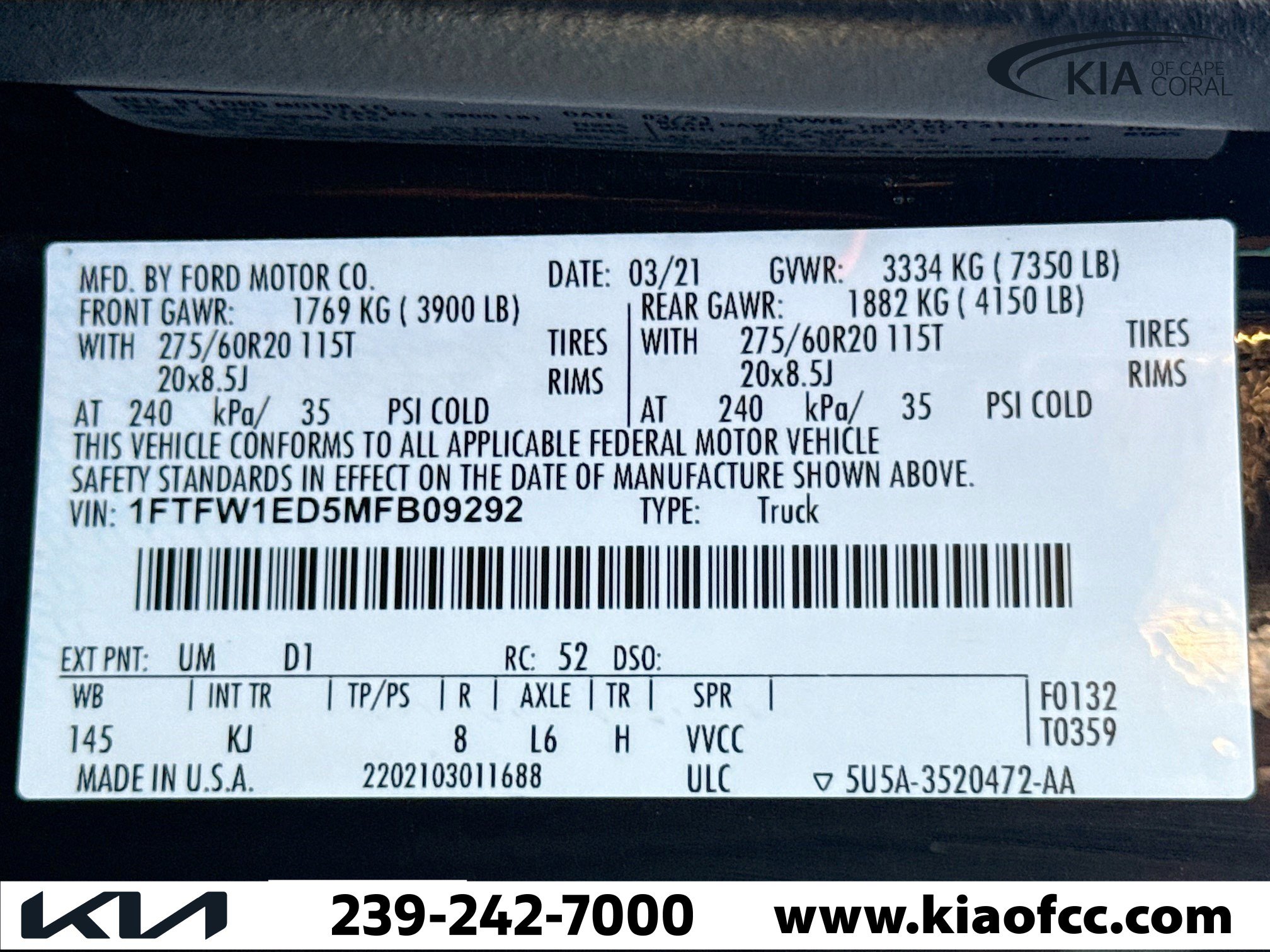 Used 2021 Ford F150 King Ranch w/ Equipment Group 601A High AWD/4WD image 44